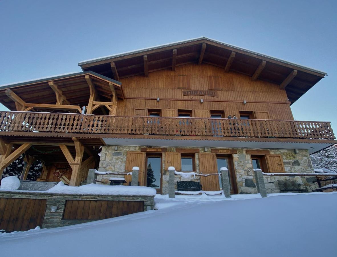 Chalet Miravidi, Montchavin-La Plagne, Jacuzzi & Sauna Экстерьер фото